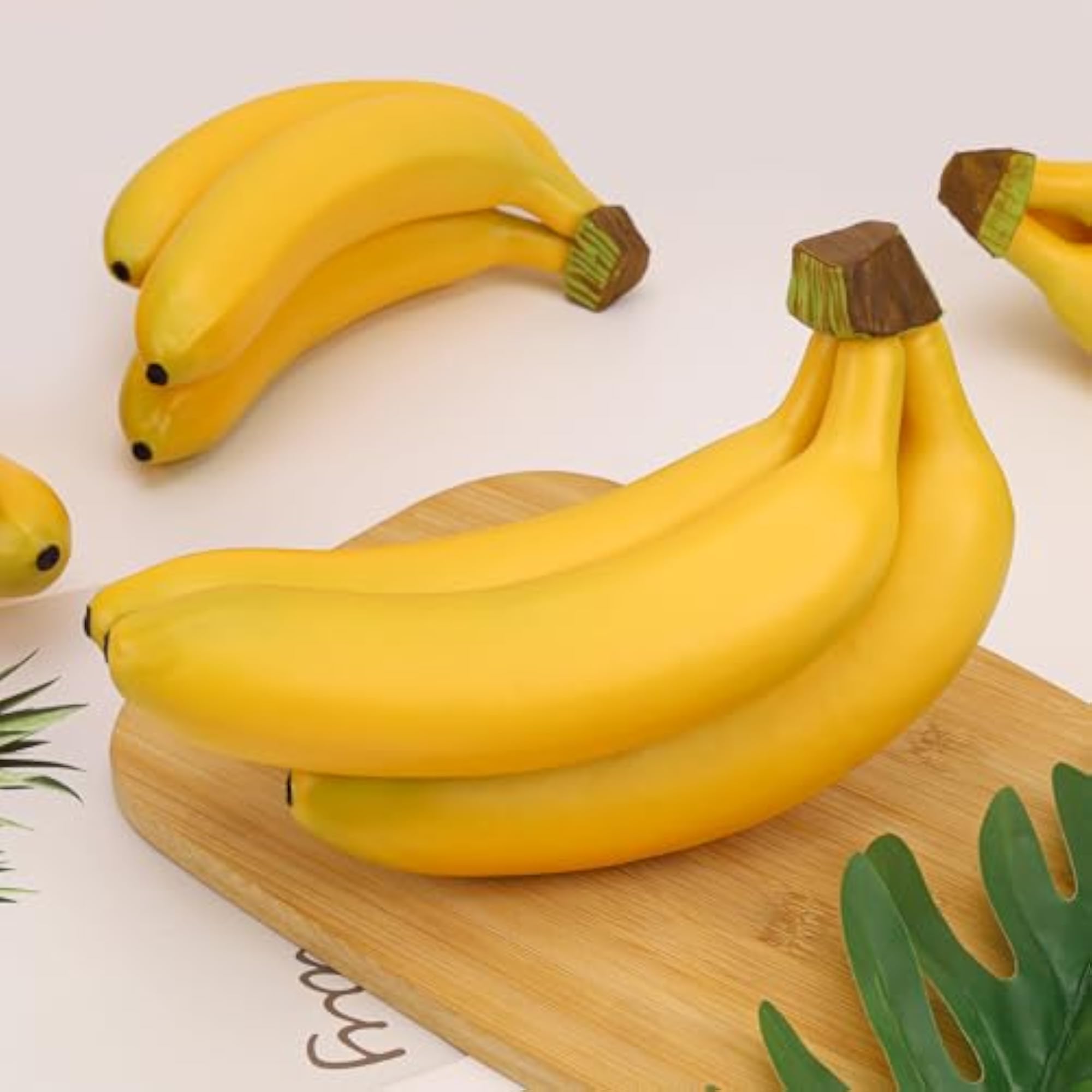 9pcs Artificial Banana Bunch Fake Fruit Decoration